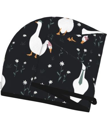 Hair Towel Wrap Quick Drying Towel Turban with Button | Fashionable Goose Design for Effortless Hair Care - Buy Online on GoSupps.com