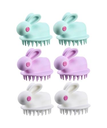 Fomiyes 6st Shampoo brush cleaning shampoo Headwascher shampoo children hairbrush bathing accessories children cleaning brush massage head cleaning massage clean massage brush tub pp
