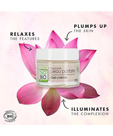 So Bio tic Radiance Revealing Gel Cream | Organic Hydrating Face Moisturizer for Plumping & Anti-Aging | Perfect for Normal to Combination Skin | 1.69 fl oz | International Shipping Available - Buy Online on GoSupps.com