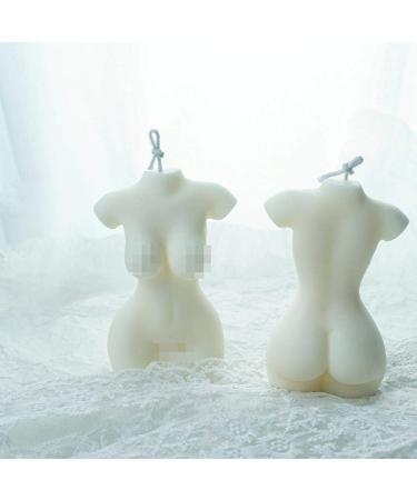 Vegan Soy Wax Scented Candle - Female Torso Design for Relaxation | Milky Candle by Boxwizard - Buy Online on GoSupps.com