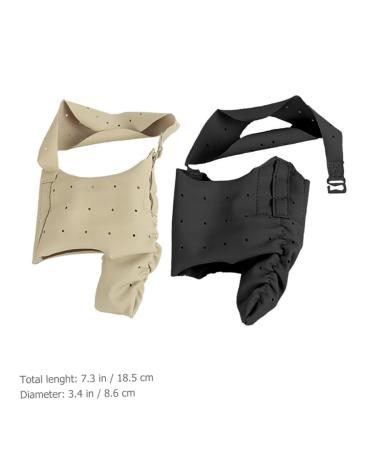 2pcs Healeved Leather Hallux Valgus Brace Set - Men and Women Toe Straightener Sleeves - Assorted Colors - 18.5X8.6X0.1CM - Buy Online on GoSupps.com