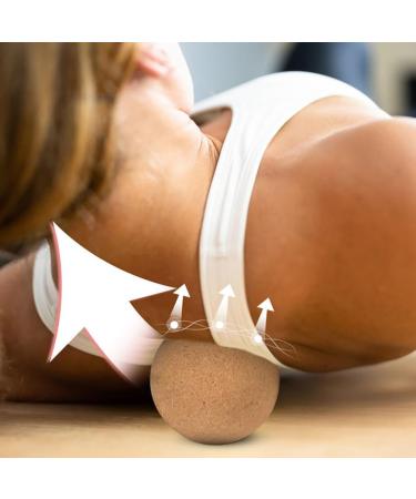 Buy Cork Fascia Ball - 8cm Yoga & Massage Tool | Deep Tissue Relief & Fitness Accessory - Buy Online on GoSupps.com