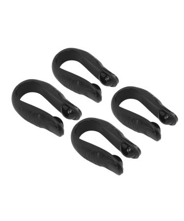 Hand pressure point clip 4 pieces activation point portable universal mini migraine relief hand-acupressure point clip migraine relief massage clip (black)