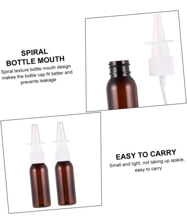 10pcs FOMIYES Direct Injection Nasal Spray Bottles - Travel Cosmetic Brine Mist Spray Bottle | Light Brown - Buy Online on GoSupps.com