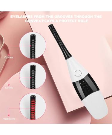 Digital Display USB Charging Electric Eyelashes Curler 4 Gears White Quick Preheating Lasting Shaping Smart Gear Memory - Buy Online on GoSupps.com
