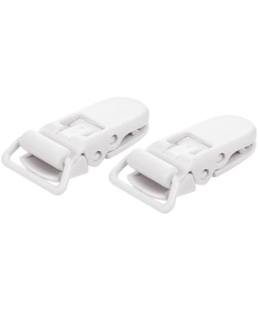 20Pcs T-Shape Plastic Pacifier Clips for Baby & Kids - Soother Dummy Holder - White - Buy Online on GoSupps.com