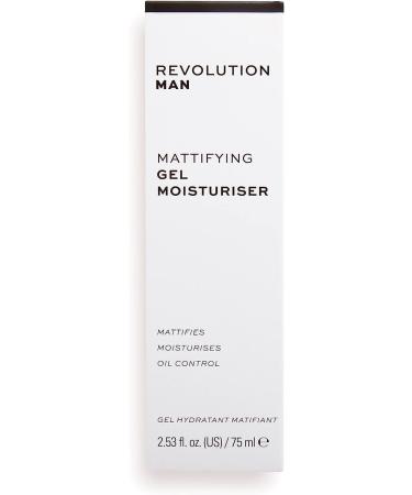 Revolution Man Revolution Man Mattifying Moisturizing Gel Lightweight Gel Formula Reduces Pores Prevents Pimples Contains Hyaluronic Acid and Niacinamide 75ml - Buy Online on GoSupps.com