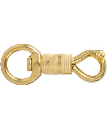 AOWESM Solid Brass Panic Snap 1-1/8 Inch X 4-1/4 Inch Quick Release with Round Swivel and Twist Body (1 Piece) - Buy Online on GoSupps.com