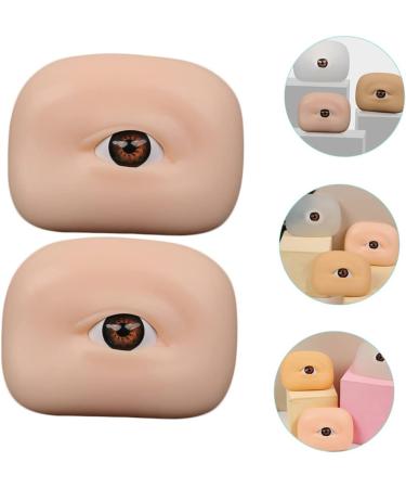 Healeved 8 Pcs Eye Practice Skin Fake Skin Eyebrow Practice Board Supplies Eyes Makeup - Buy Online on GoSupps.com