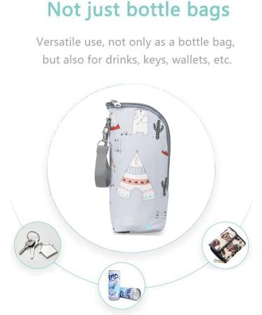 DZOZO Insulated Milk Bottle Bag - Portable Breastmilk Storage Tote | Thermal Bottle Warmer Carrier | Baby Feeding Holder - B-multicolor - Buy Online on GoSupps.com