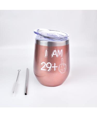 Shop Bokalaka 30th Birthday Gift for Women | Stainless Steel Winegrowers 350ml Ros gold - Perfect for Celebrations! - Buy Online on GoSupps.com