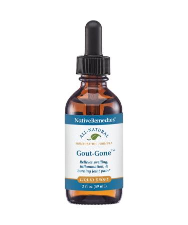 Native Remedies Gout-Gone - Natural Homeopathic Formula for The Joint Swelling Redness and Discomfort of Gout - 59 mL Gout-gone 1pk