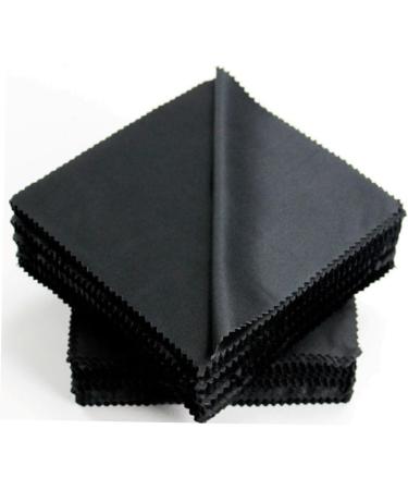 FOMIYES 100pcs Black Glasses Cleaning Cloth - 15x15cm Lens Clean Cloth for Smudge-Free Vision - Buy Online on GoSupps.com