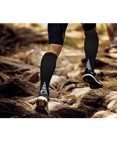 ZLYJ Compression Socks for Men & Women - 3 Pairs Knee High Sports Socks for Hiking & Ankle Support International Shipping Available - Buy Online on GoSupps.com