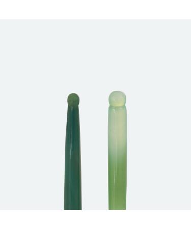 Gemstone Massage Stick - Green Agate Trigger Point Sticks for Relaxation & Wellness | International Shipping - Buy Online on GoSupps.com