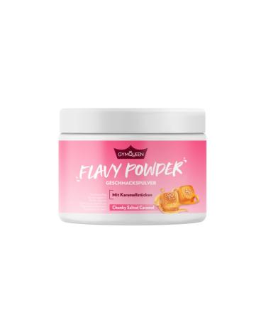 Gymqueen Flavy Powder 250g taste powder Chunky Salted Caramel low in calories flavor powder for sweet baking and refining food rich in fiber Chunky Salted Caramel 250 G (1 Pack)