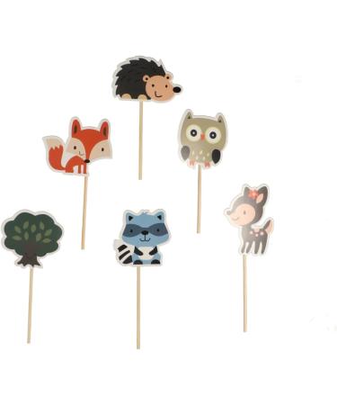 Leadigol 48Pcs Woodland Animal Cake Cupcake Toppers Forest Jungle Animals Cake Decorations Woodland Creatures Party Supplies Decorations Cute Party Supplies - Buy Online on GoSupps.com