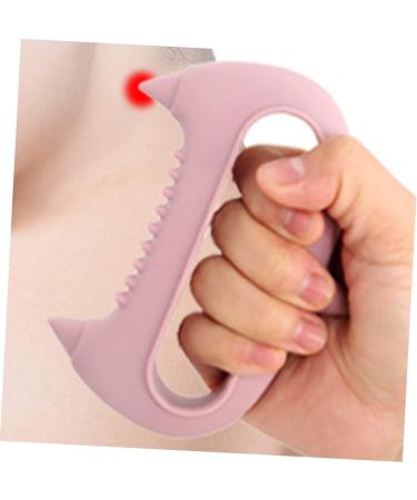 Magiclulu 5-in-1 Acupuncture Hand & Head Massager - Silicone Massage Gear & Scalp Peeling Brush - Pink Neck Scroll Wheel - Buy Online on GoSupps.com
