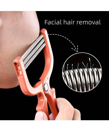 Facial Hair Epilator - Pain-free Hair Removal for Eyebrows and Upper Lip - Handheld and Portable - Coral Pink - Buy Online on GoSupps.com