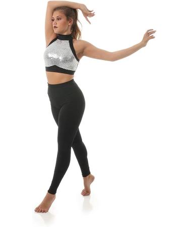 Red Sequin Crop Top Women's Dance Costume Medium - Just For Kix - Buy Online on GoSupps.com