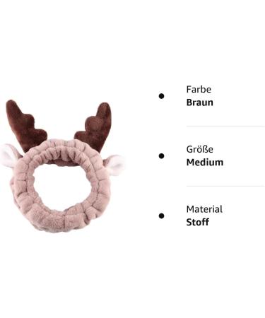 Buy Demarkt Shower Hairband Spa & Makeup Headband with Antlers Perfect for Face Washing & Beauty Routine - Buy Online on GoSupps.com