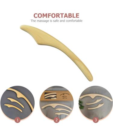 Wooden Gua Sha Stick for Massage - Enhance Neck & Shoulder Relief | Acupuncture Tool for Women - Body Shape Trigger Point Wand - Buy Online on GoSupps.com