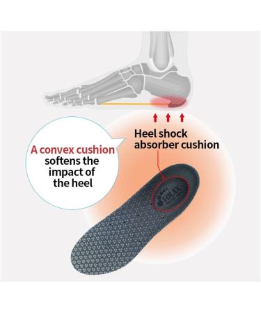 FOLAX Solid Gel Cushion Insoles - Large Size for Work & Military - Shock-Absorbing Arch Support Orthotics Inserts with Air Memory Foam - Buy Online on GoSupps.com