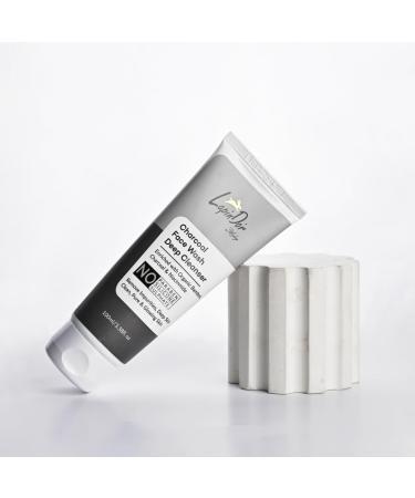 LapinD'or Charcoal Face Wash Deep Cleanser (100ml) | Organic Bamboo Charcoal & Niacinamide Face Wash for Men & Women | Remove Dirt Oil | Non-Toxic Harmful Chemical-Free & Vegan - Buy Online on GoSupps.com