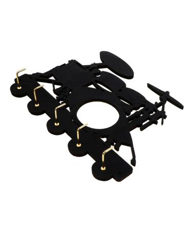 STOBAZA Towel Wall Hanger Hook up Hats Coat Hangers Wooden Hangers Key Fob Decorative Wall Hooks Row Hat Rack Hanger Metal Set