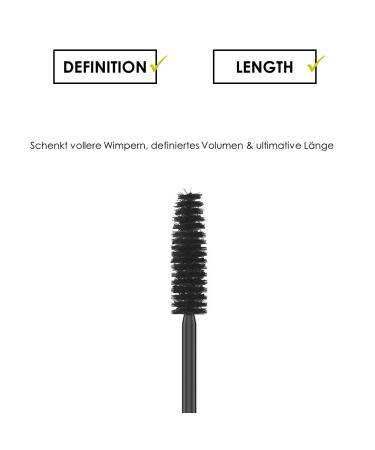 Buy Sante Natural Cosmetics Vegan Black Mascara 01 - Long & Defined Eyelashes 8ml - Buy Online on GoSupps.com