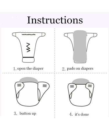 Buy Washable 3-Layer Hemp Cotton Diaper Inserts | Eco-Friendly Cloth Diaper Pads for Babies & Toddlers - International Shipping Available - Buy Online on GoSupps.com