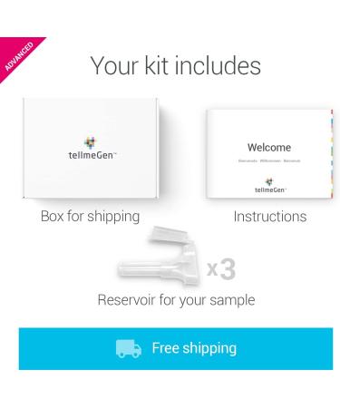 tellmeGen DNA Test Advanced Family | 3 Ancestry Tests + Complete Health & Personal Traits Study | Family DNA Testing with 400+ Lifetime Online Reports - Buy Online on GoSupps.com