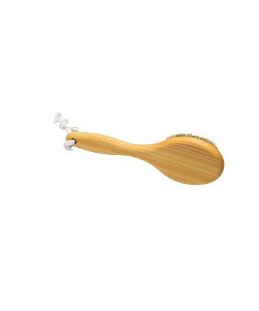9 Short Handle Body Brush - Japanese Hinoki Wooden Handle - Horse Hair - Buy Online on GoSupps.com