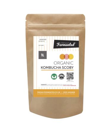 Freshly Fermented Vegan & Organic Kombucha SCOBY (1 Litre Kombucha)