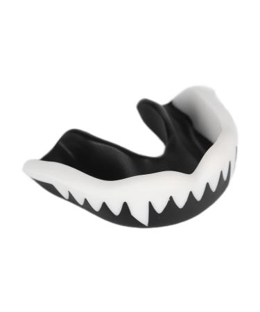 Premium Sports Silicone Boxing Mouth Guard | Athletic Gum Shield for Lacrosse Hockey Basketball Soccer - Black - Buy Online on GoSupps.com
