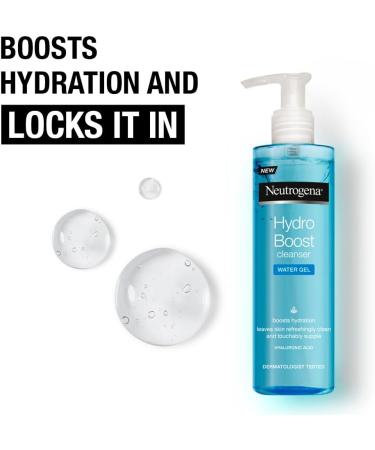Neutrogena Hydro Boost Water Gel Cleanser 200ml - Hydrating Face Wash - Buy Online on GoSupps.com