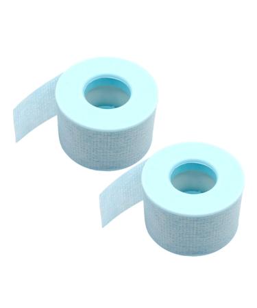 Healeved 2 Rolls Silicone Gel Band Eyelash Grafting Tape DIY Eyelashes Extension Tape Eyelashes Stickers Adhesive Fabric Lash Tapes Eyelashes Supply Under Eyelash Patches