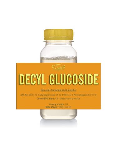 Decyl Glucoside Non-Ionic Surfactant and Emulsifier - Gel - 120 g | 4.23 oz - Natural  Amphoteric Surfactant - For Formulations and DIY Skin Care - Shower Gels  Foaming  Body Soap  Shampoos  Face Cleansers