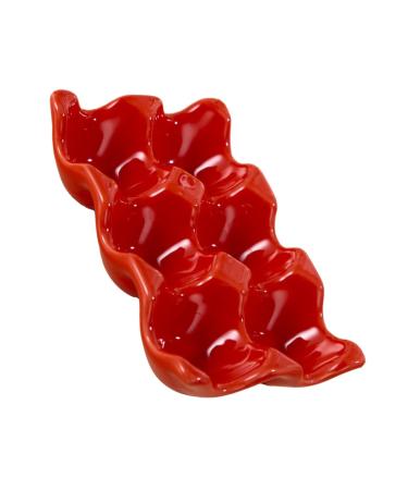 Angoily 1pc Egg Tray Egg Keeper Storage Reusable Egg Cartons Cup Holder Tray Decorations Ceramics