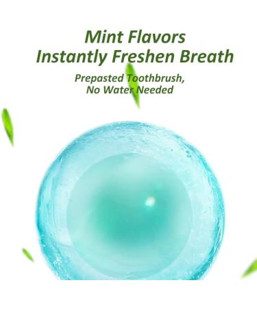 Mini Brushes - Disposable Travel Toothbrushes with Toothpaste | Portable Peach Toothbrushes for Work & Travel - Buy Online on GoSupps.com