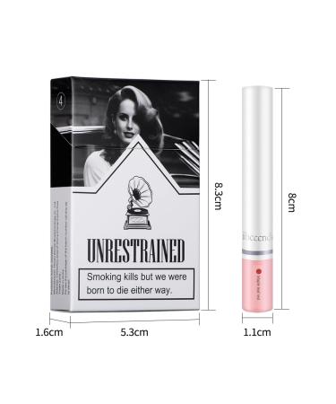Matte Lipstick Cigarette Case Set - Non-Stick Red Velvet Lip Gloss Tubes Long Lasting Waterproof Lip Stain for Elegant Women - Buy Online on GoSupps.com