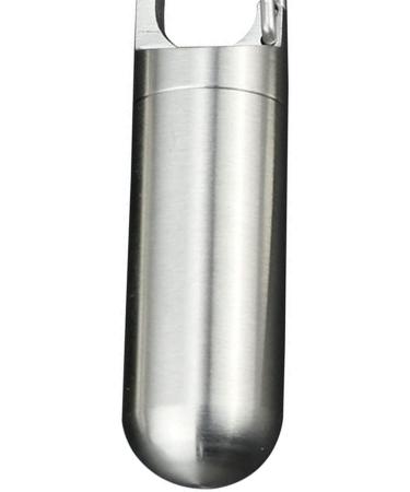 Stainless Steel Waterproof Pill Box Keychain - Mini Pill Organizer for Outdoor Travel - Buy Online on GoSupps.com