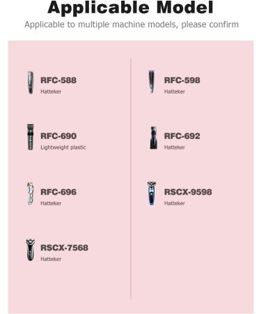 Mellbree Charger Cable for Hatteker 1.5M Shaver Charger Cable Compatible with Hatteker RFC-588 RFC-598 RFC-690 RFC-692 RFC-696 RSCX-9598 RSCX-7568 - Buy Online on GoSupps.com