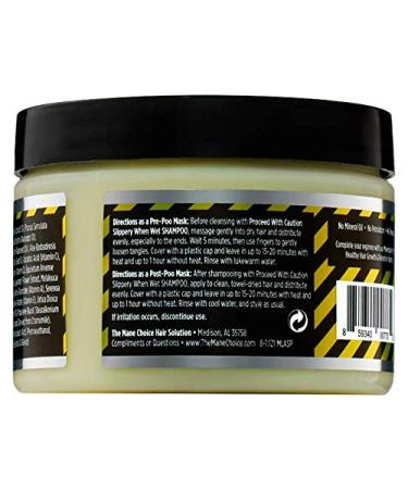 THE MANE CHOICE Proceed With Caution Killer Curls Pre or Post Poo Mask 12 oz - Repair and Protect Your Hair - Buy Online on GoSupps.com