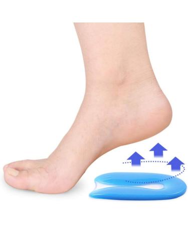 Heallily Silicone Gel Heel Cups - U-Shaped Soft Cushion Shoes Pads for Heel Pain - Shock Absorbing Support - Size S (1 Pair) - Buy Online on GoSupps.com