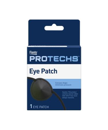 Flents Eye Patch, Concave Shape Minimizes Pressure,Black,One Size (Pack of 1)