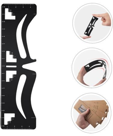 POPETPOP Eyebrow Designer Makeup Supplies Eyebrow Guide Ruler Eyebrow Card Stainless Steel Make up - Buy Online on GoSupps.com