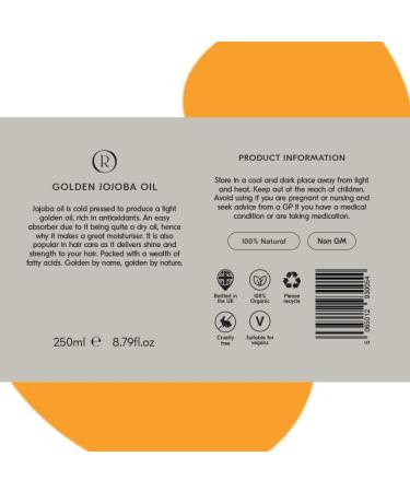 Roots Organic Jojoba Golden Oil - Vegan & Cruelty Free | Rich in Vitamin E | Anti-Aging | Lightweight for Hair & Body - Buy Online on GoSupps.com