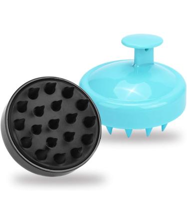 Sourcetone Scalp Massager Set - 2-Piece Shampoo Brush & Hand Massage Brush for Deep Relaxation & Hair Stimulation - Green & Black - Buy Online on GoSupps.com