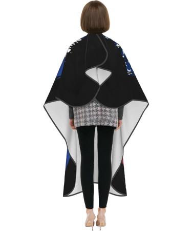 USA El Salvador Flag Barber Cape | Professional Waterproof Hair Cutting Apron - 55x66 for Stylists & Home Use - Buy Online on GoSupps.com